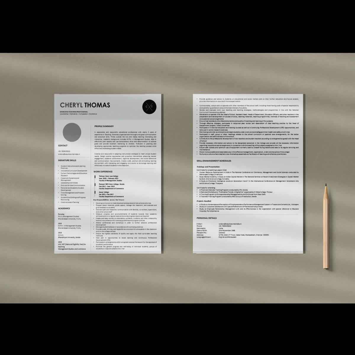 How To Write An Academic Resume