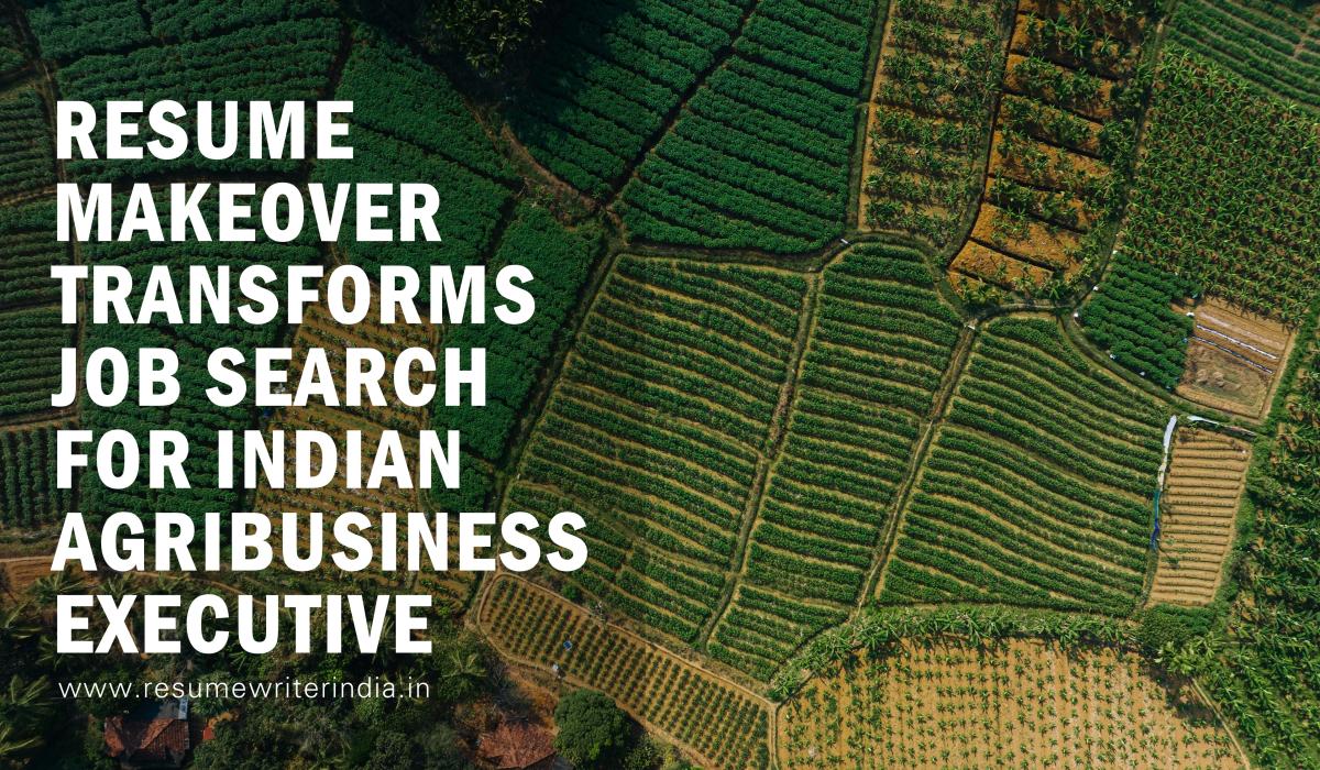 Resume Makeover Transforms Job Search for Indian Agribusiness Executive
